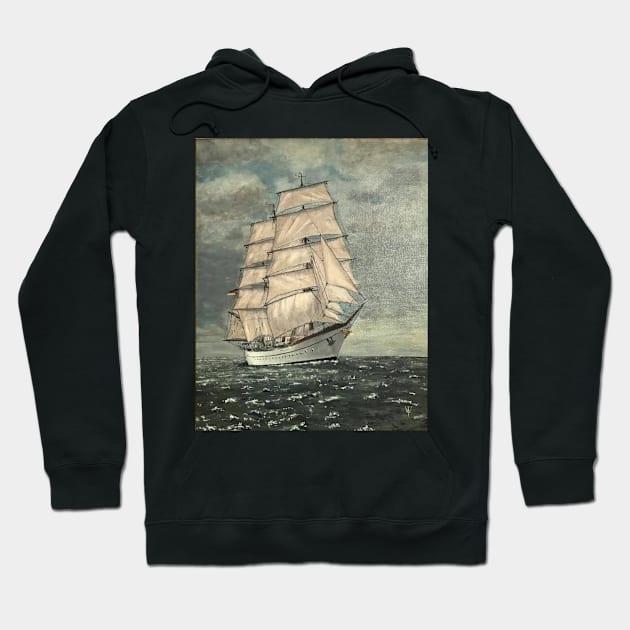 Jorge Foch - A German Sail Training ship Hoodie by WILT